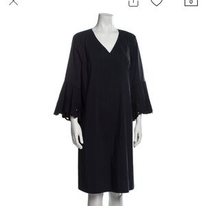 Lafayette 148 New York Navy Midi Dress
